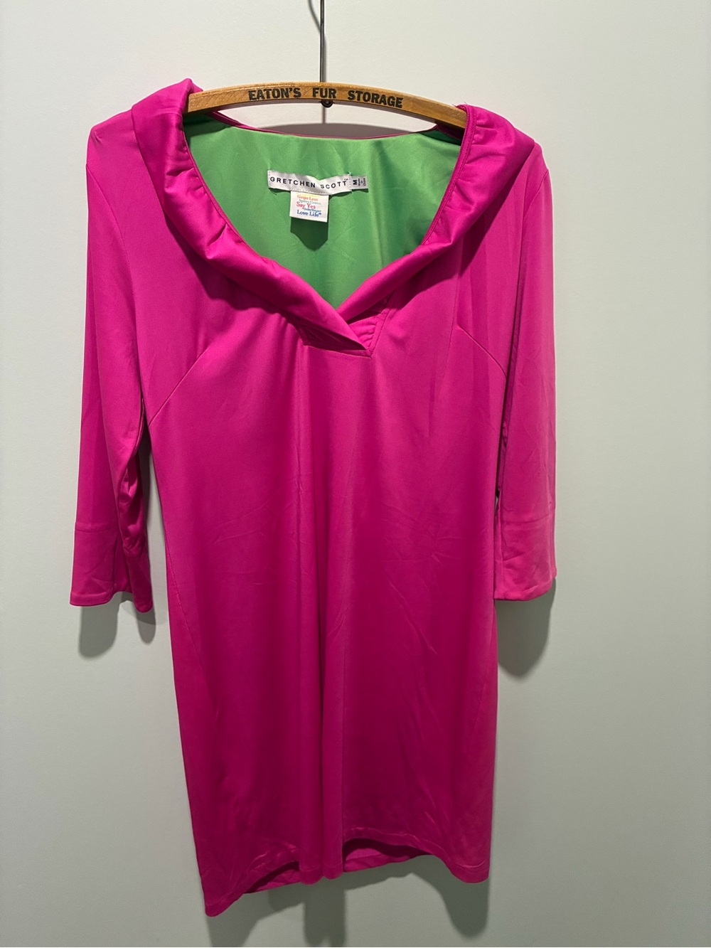 Bright Pink Gretchen Scott Dress Size Medium